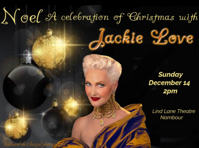 having sung for 2 popes, a Queen, a King and King to be(Charles) Jackie Love still calls Australia home and is coming to Nambour this Sunday 14th 2pm.
